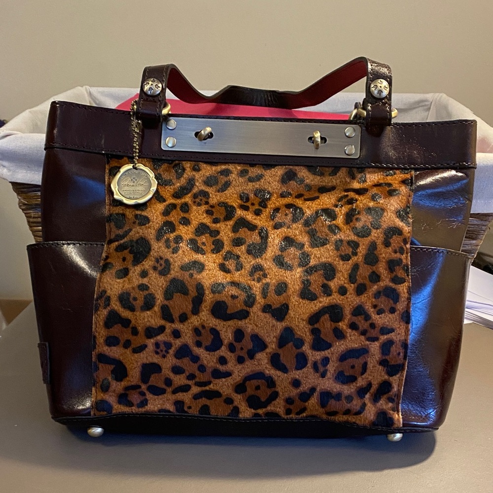 NWT PATRICIA NASH RAYLEIGH LEATHER/CALF HAIR BAG